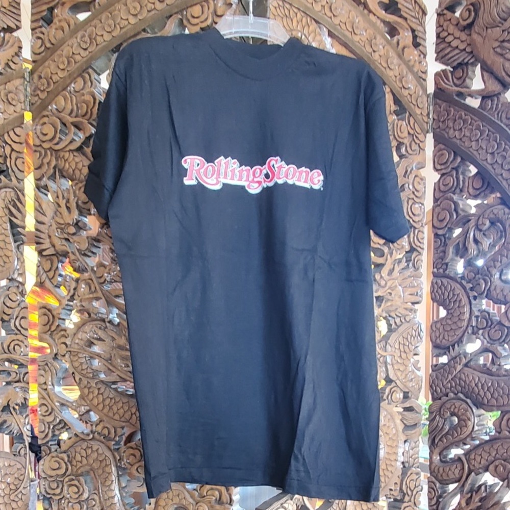 Rolling Stone black T shirt, 100% cotton, Size L